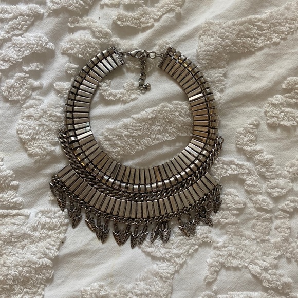 Silver statement necklace - Picture 1 of 1